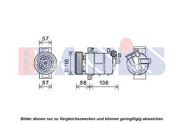 AKS DASIS Kompressor,kliimaseade 852807N